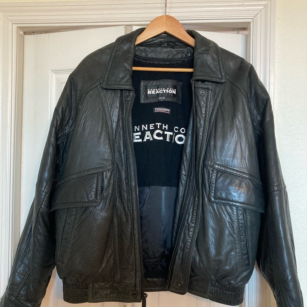 Men’s Vintage leather jacket. Size L